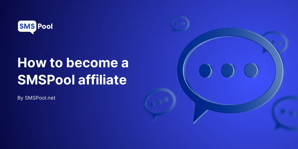 How to become a SMSPool affiliate