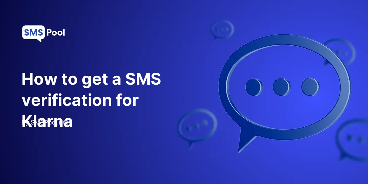 How to get a SMS verification for Klarna