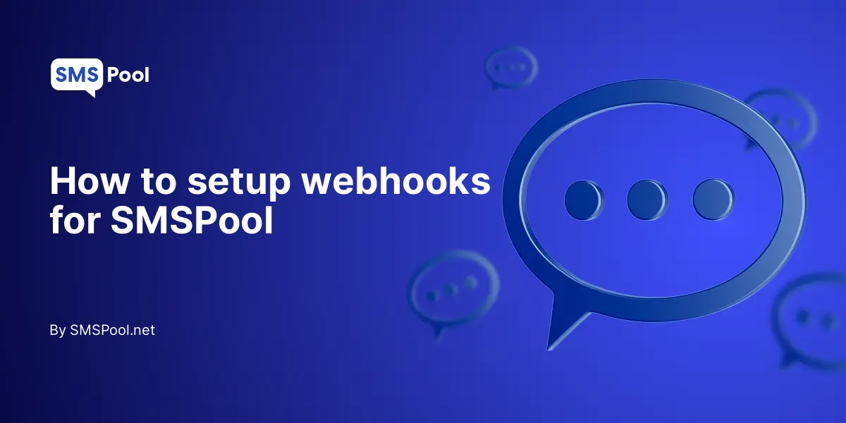 How to setup webhooks for SMSPool