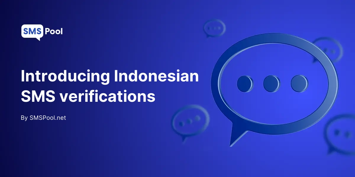 Introducing Indonesian SMS verifications