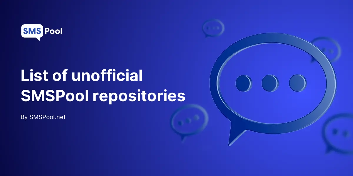 List of unofficial SMSPool repositories