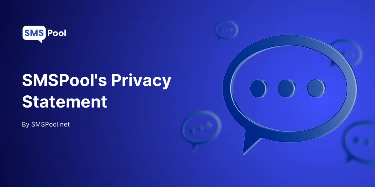 SMSPool Privacy Statement